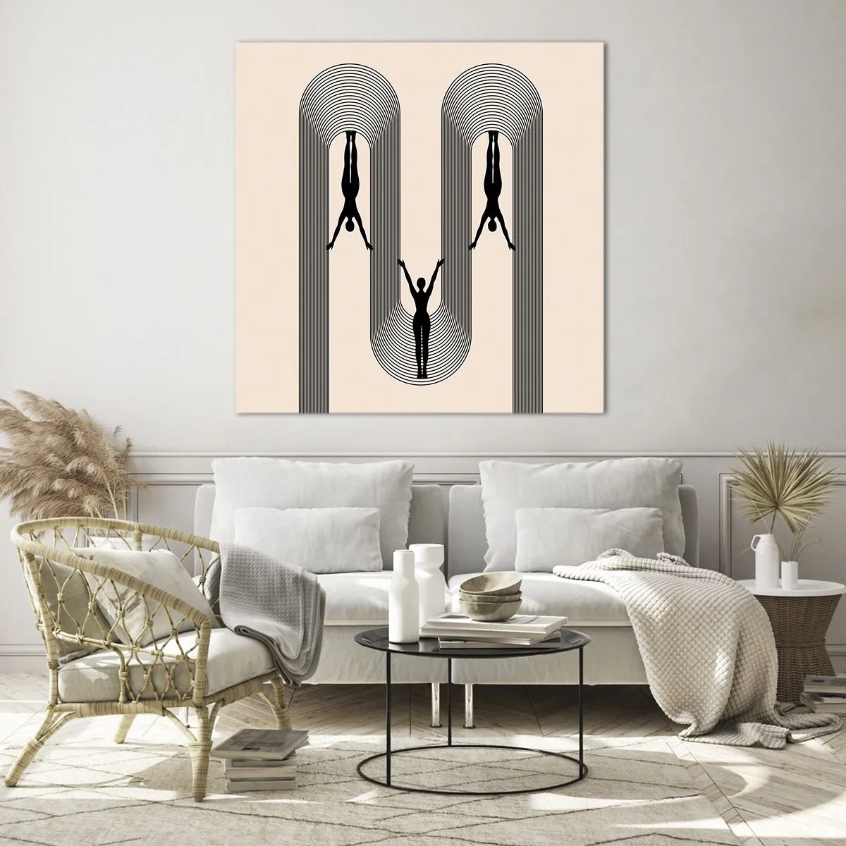 Cuadro sobre vidrio - Impresiones sobre Vidrio - Al revés, o no - 60x60 cm