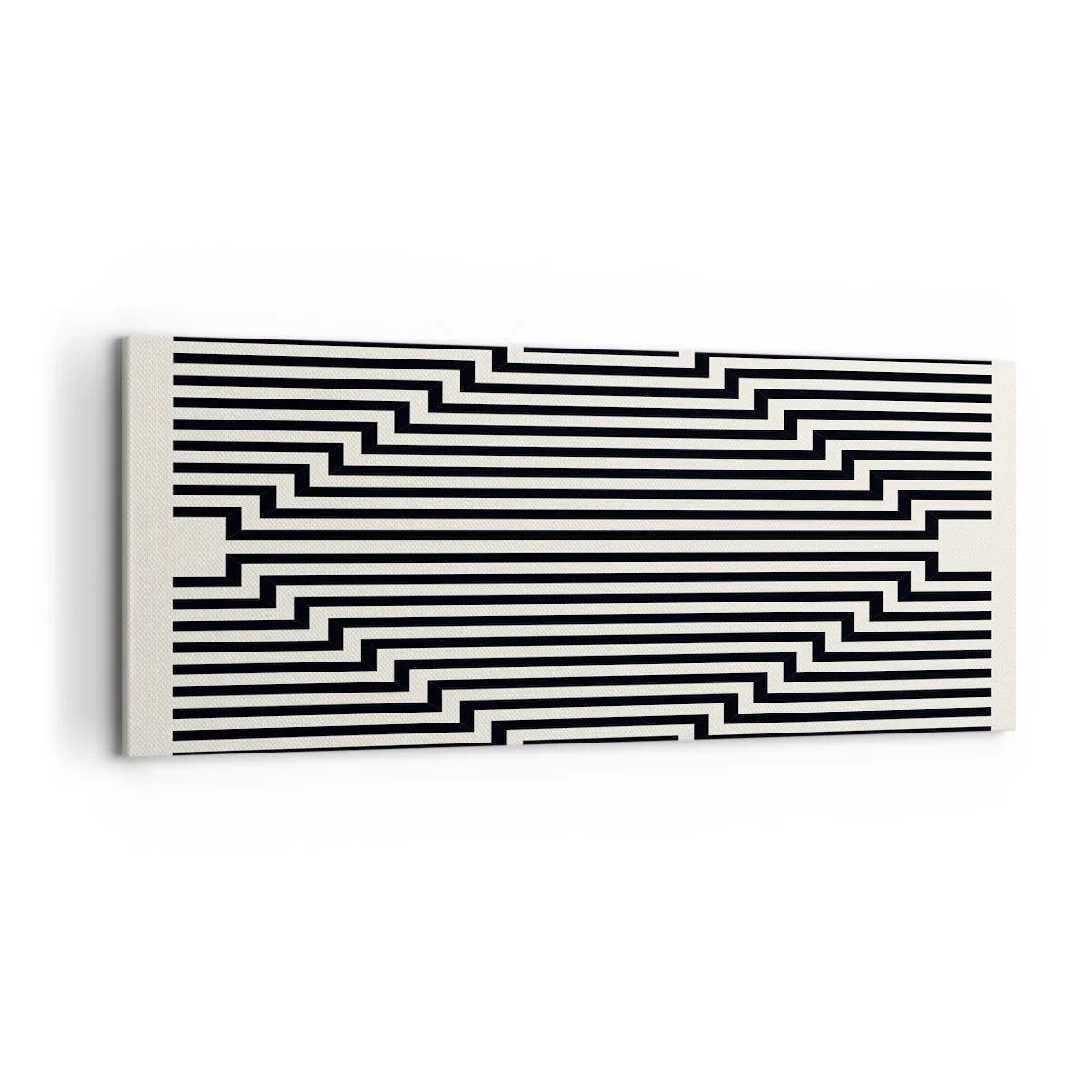 Cuadro sobre lienzo - Impresión de Imagen - Ilusión geométrica - 100x40 cm