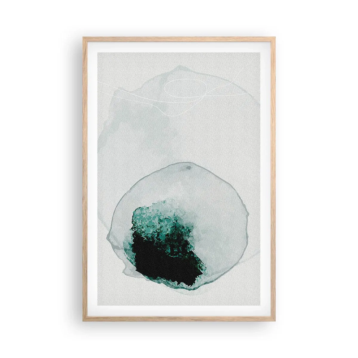 Póster en marco roble claro - En una gota de agua - 61x91 cm