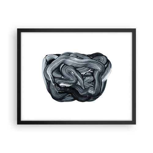 Póster en marco negro - No es tan sencillo - 50x40 cm