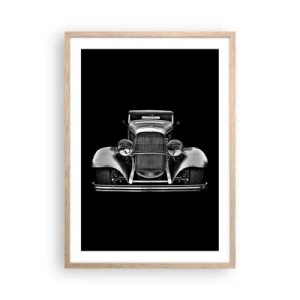 Póster en marco roble claro - Un verdadero caballero - 50x70 cm