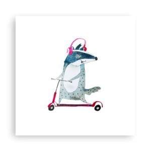 Póster - Alegrías de tejón - 30x30 cm