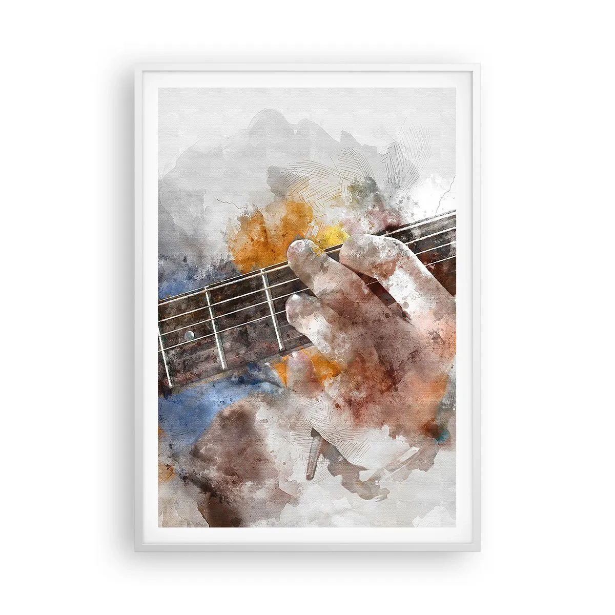 Póster en marco blanco - Poesía entre las cuerdas - 70x100 cm