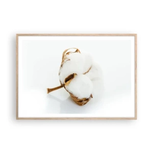 Póster en marco roble claro - Suave por naturaleza - 100x70 cm