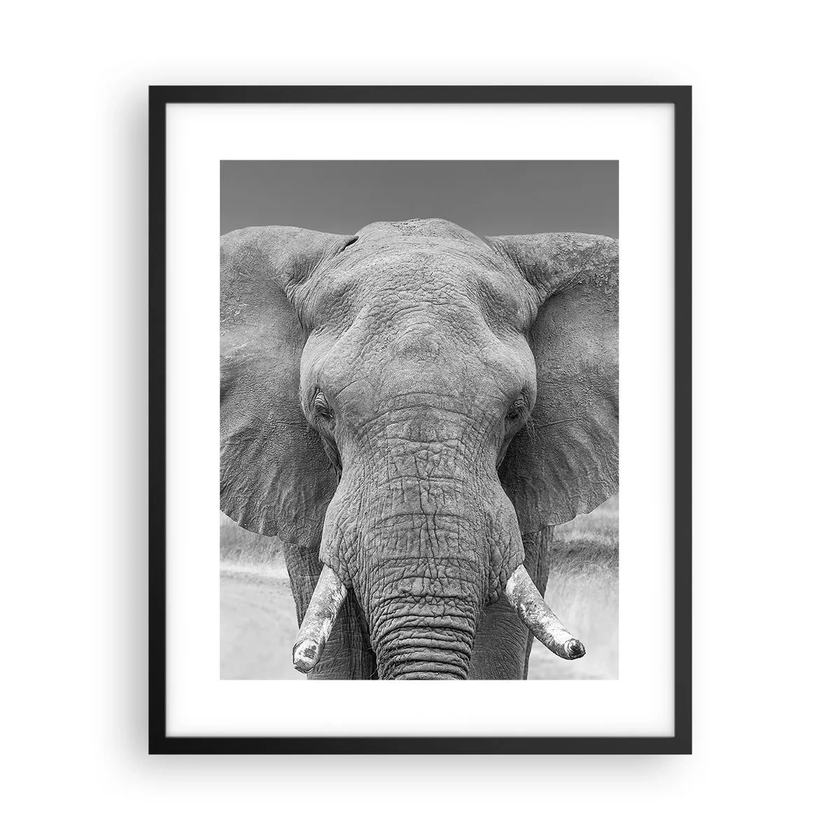 Póster en marco negro - Bienvenido a mi mundo - 40x50 cm