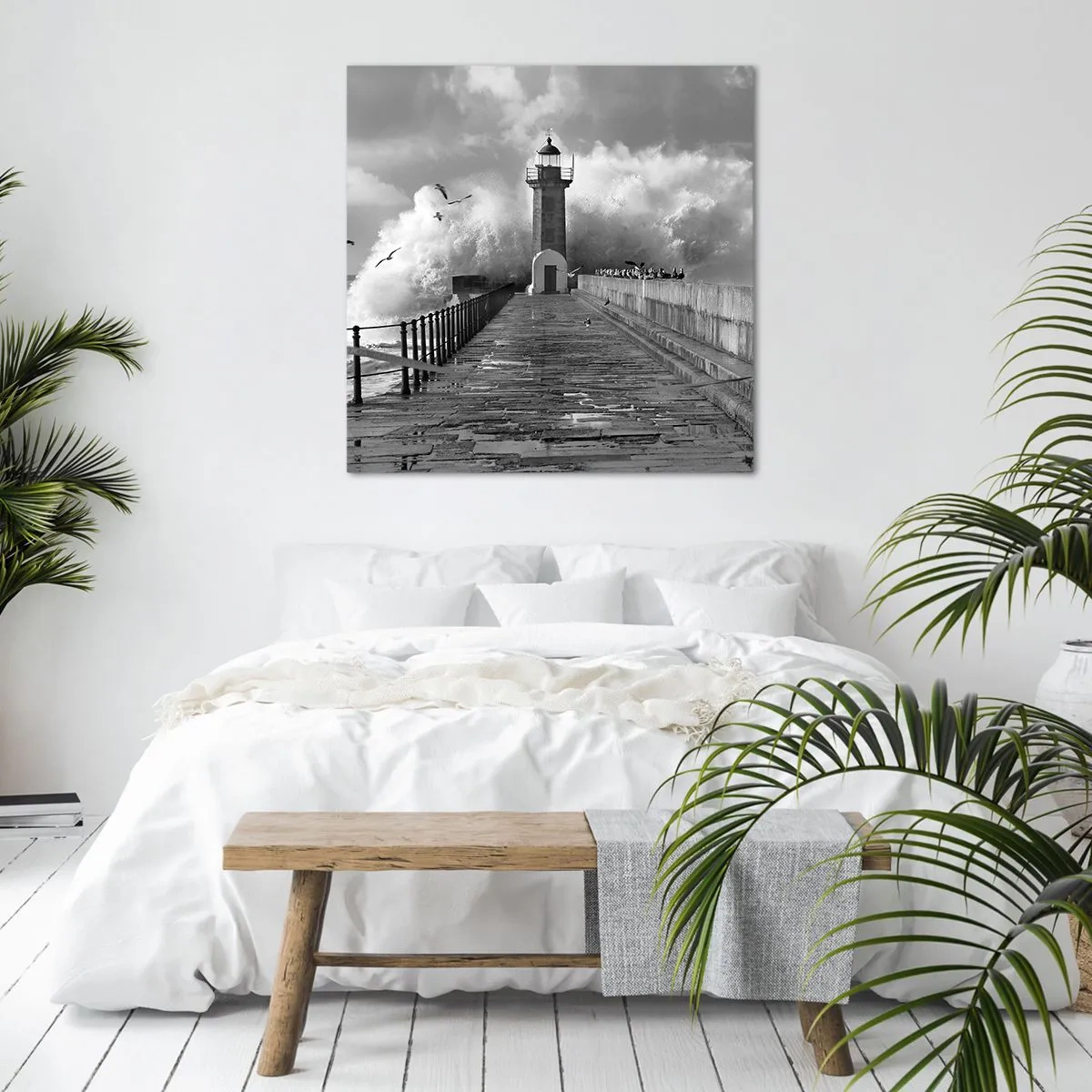 Cuadro sobre lienzo - Impresión de Imagen - Audaz - 70x70 cm