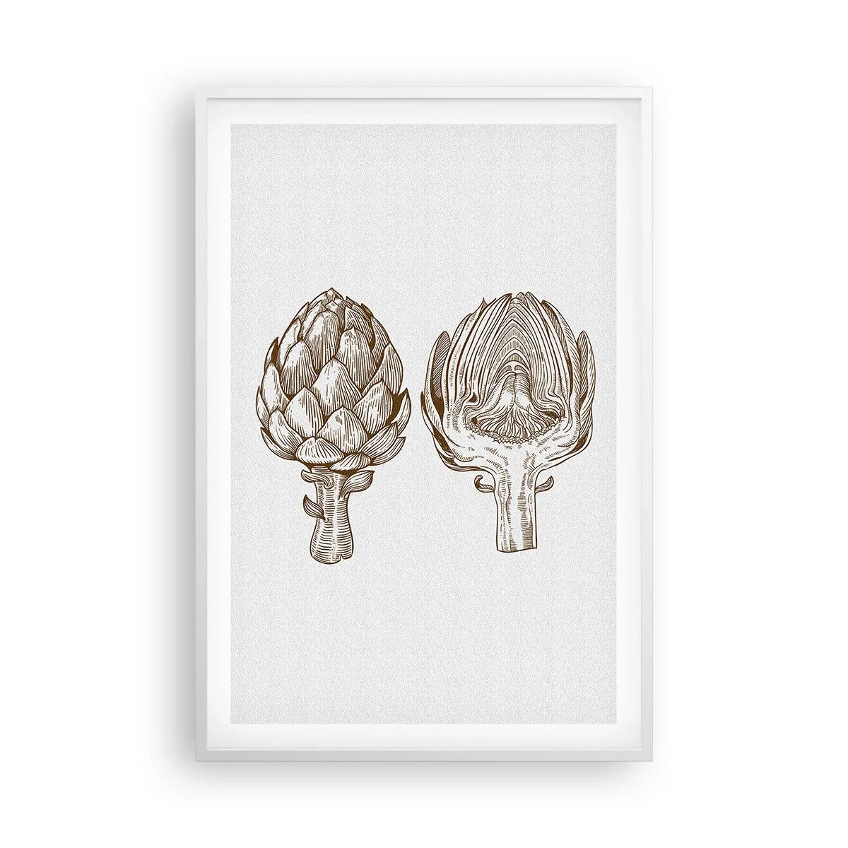 Póster en marco blanco - Lección de anatomía - 61x91 cm