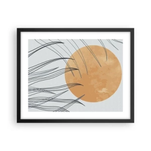 Póster en marco negro - Siempre hacia el sol - 50x40 cm