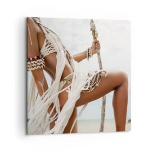 Cuadro sobre lienzo - Impresión de Imagen - Sacerdotisa del sol - 50x50 cm