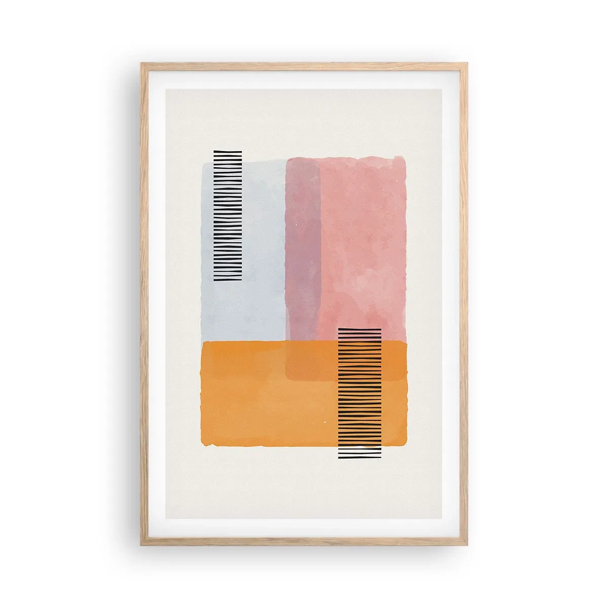 Póster en marco roble claro - La rectitud - 61x91 cm