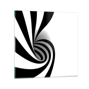 Cuadro sobre vidrio - Impresiones sobre Vidrio - Y sin embargo, gira - 30x30 cm