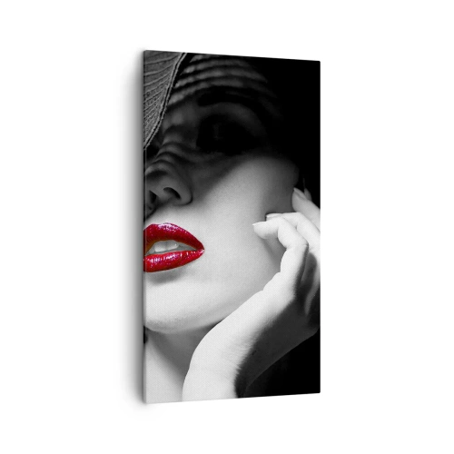 Cuadro sobre lienzo - Impresión de Imagen - Estudio en escarlata - 45x80 cm