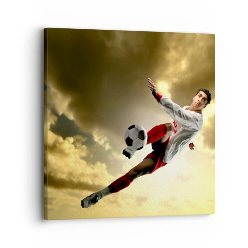 Cuadro sobre lienzo - Impresión de Imagen - El cielo del fútbol - 30x30 cm