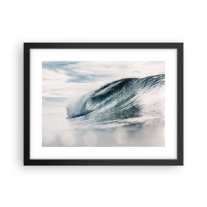 Póster en marco negro - La cima del océano - 40x30 cm