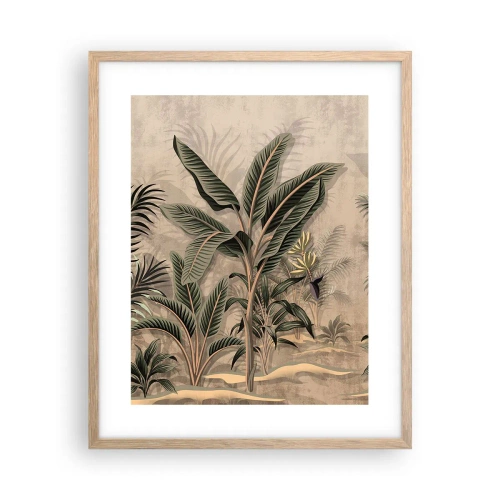 Póster en marco roble claro - Grabados de estilo colonial - 40x50 cm