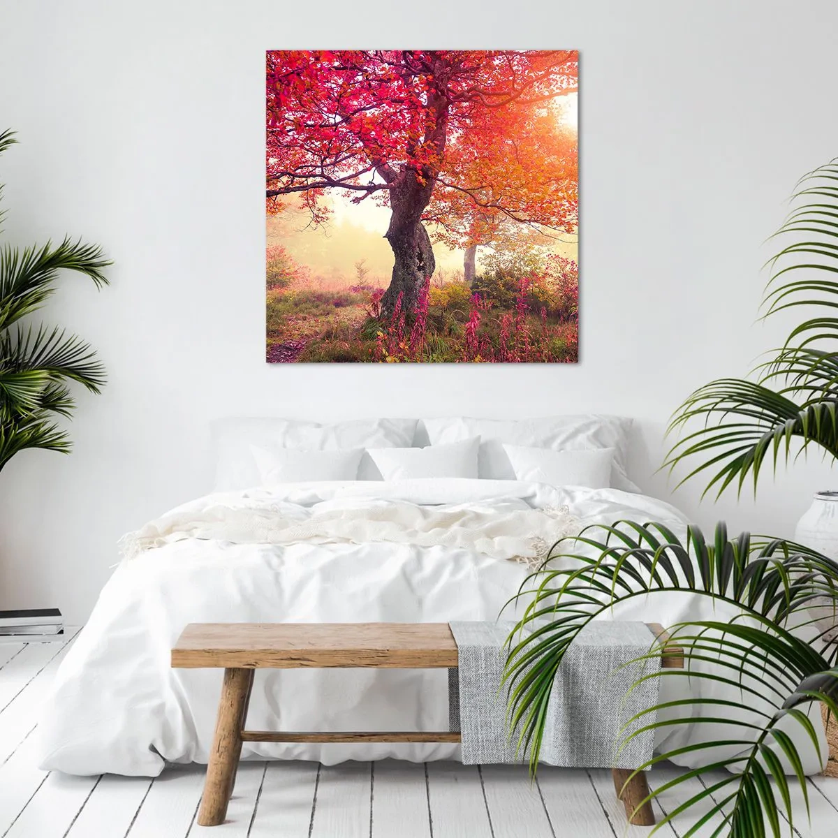 Cuadro sobre lienzo - Impresión de Imagen - Un frenesí de floración - 40x40 cm