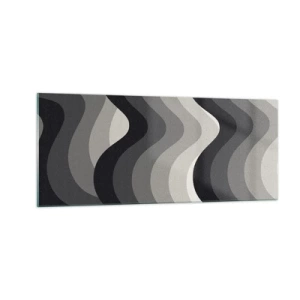 Cuadro sobre vidrio - Impresiones sobre Vidrio - Ola tras ola - 100x40 cm