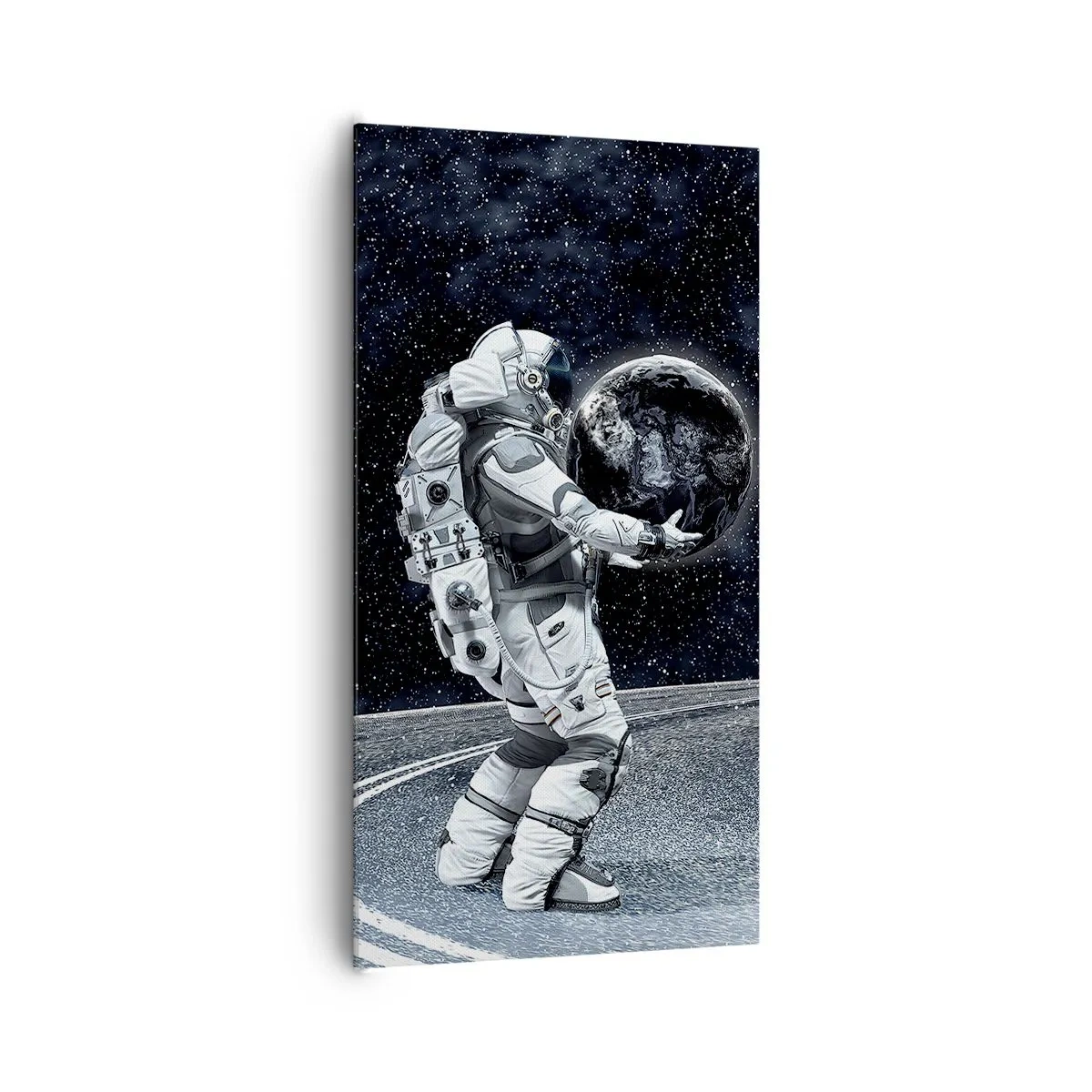 Cuadro sobre lienzo - Impresión de Imagen - En la Vía Láctea - 65x120 cm