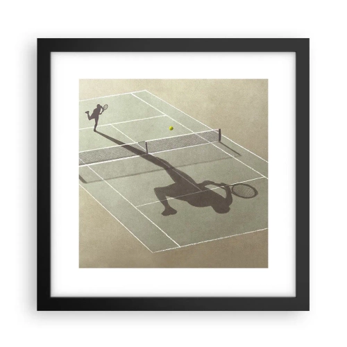 Póster en marco negro - Véncete a ti mismo - 30x30 cm