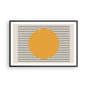 Póster en marco negro - El poder de la sencillez - 91x61 cm