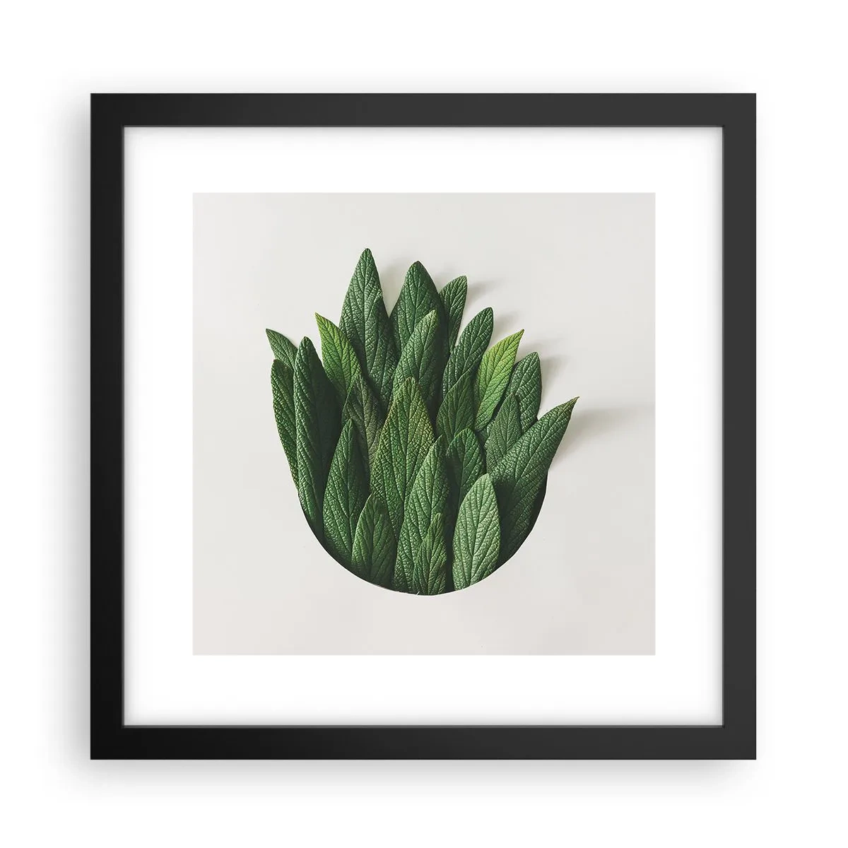 Póster en marco negro - Curiosidad desenfrenada - 30x30 cm