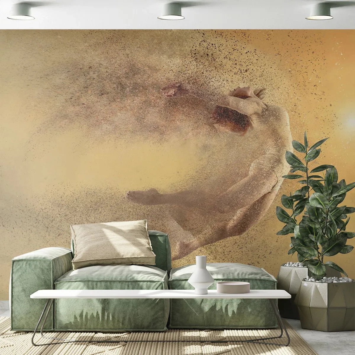 Fotomural Autadhesivo Deluxe Sticker - En una exaltación danzante - Abstracción, Mujer, Gráficos - 150x105 cm