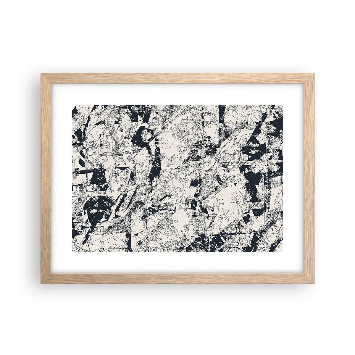 Póster en marco roble claro - La interpenetración de los opuestos - 40x30 cm