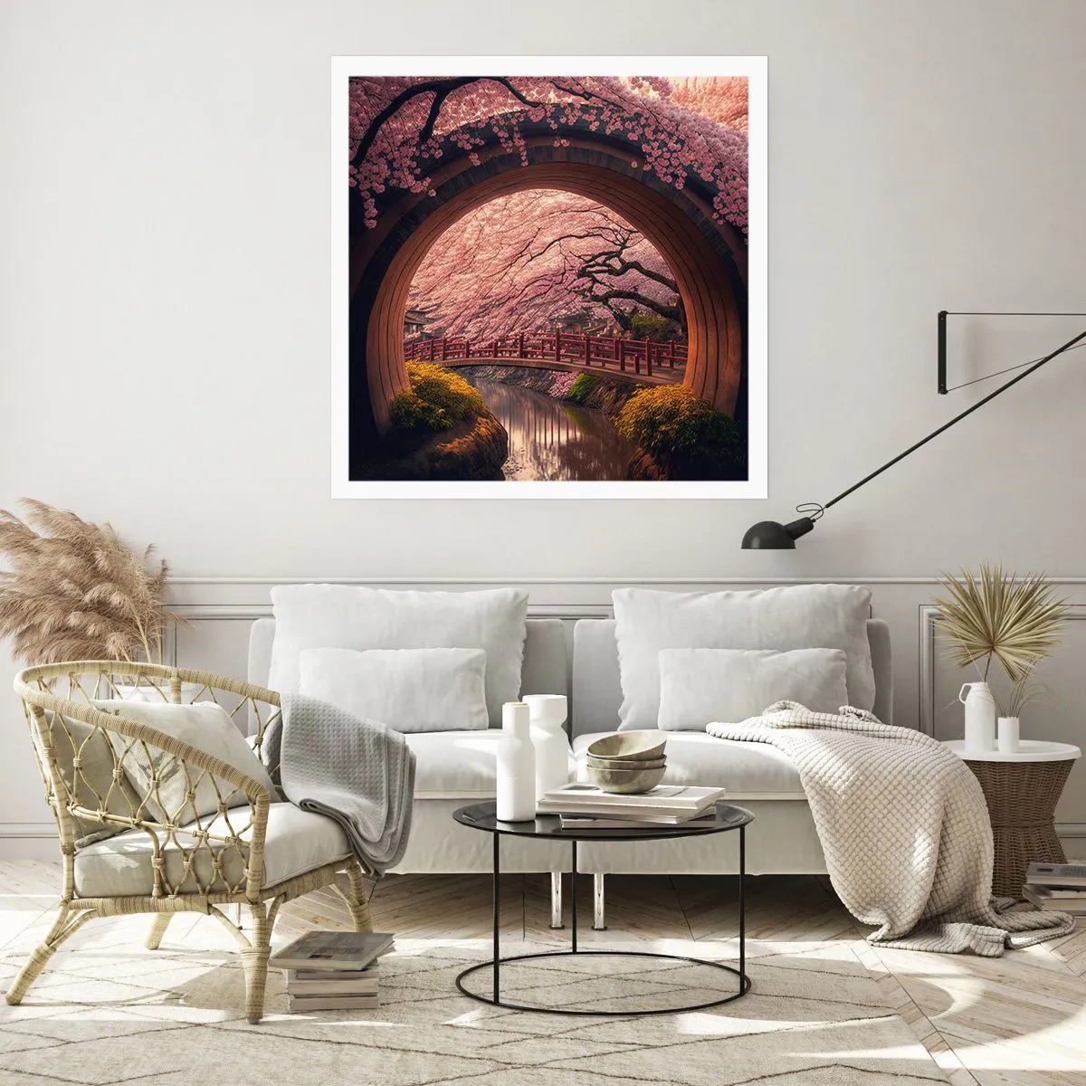 Póster - Primavera japonesa - 60x60 cm