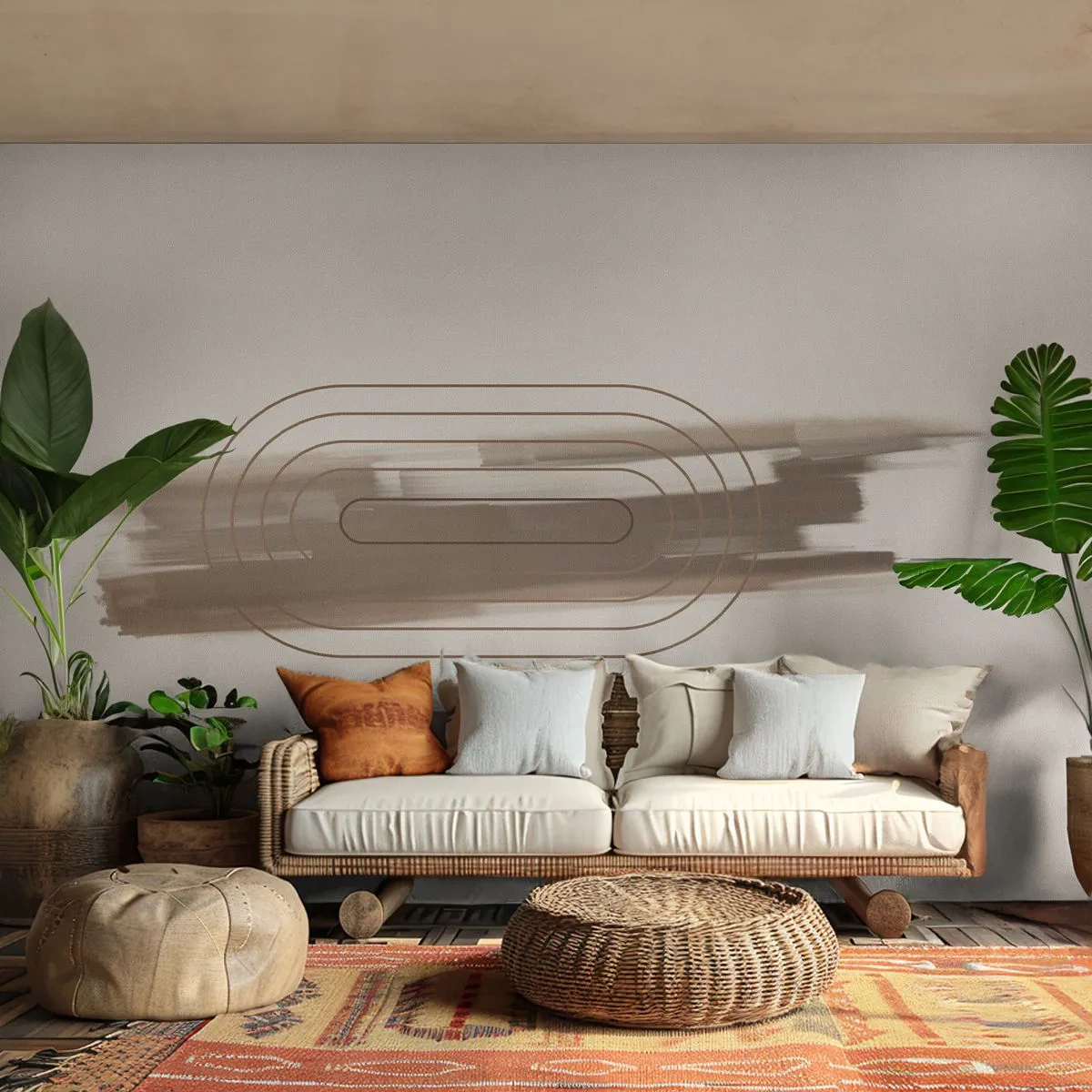 Fotomural Premium Sand - Un soplo de gris - Abstracción, Pedazo, Arte Moderno - 400x280 cm