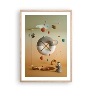 Póster en marco roble claro - Todo puede suceder - 50x70 cm