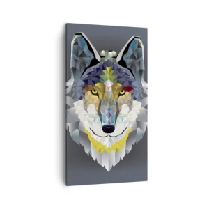 Cuadro sobre lienzo - Impresión de Imagen - Habla del lobo si lo ves - 45x80 cm