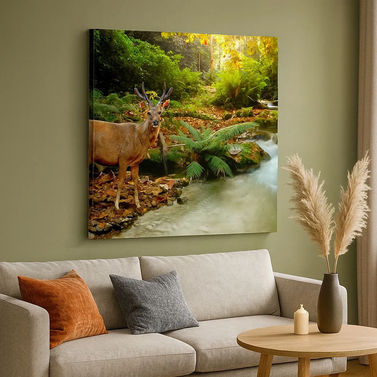 Cuadro sobre lienzo - Impresión de Imagen - Bienvenido a mi mundo - 30x30 cm