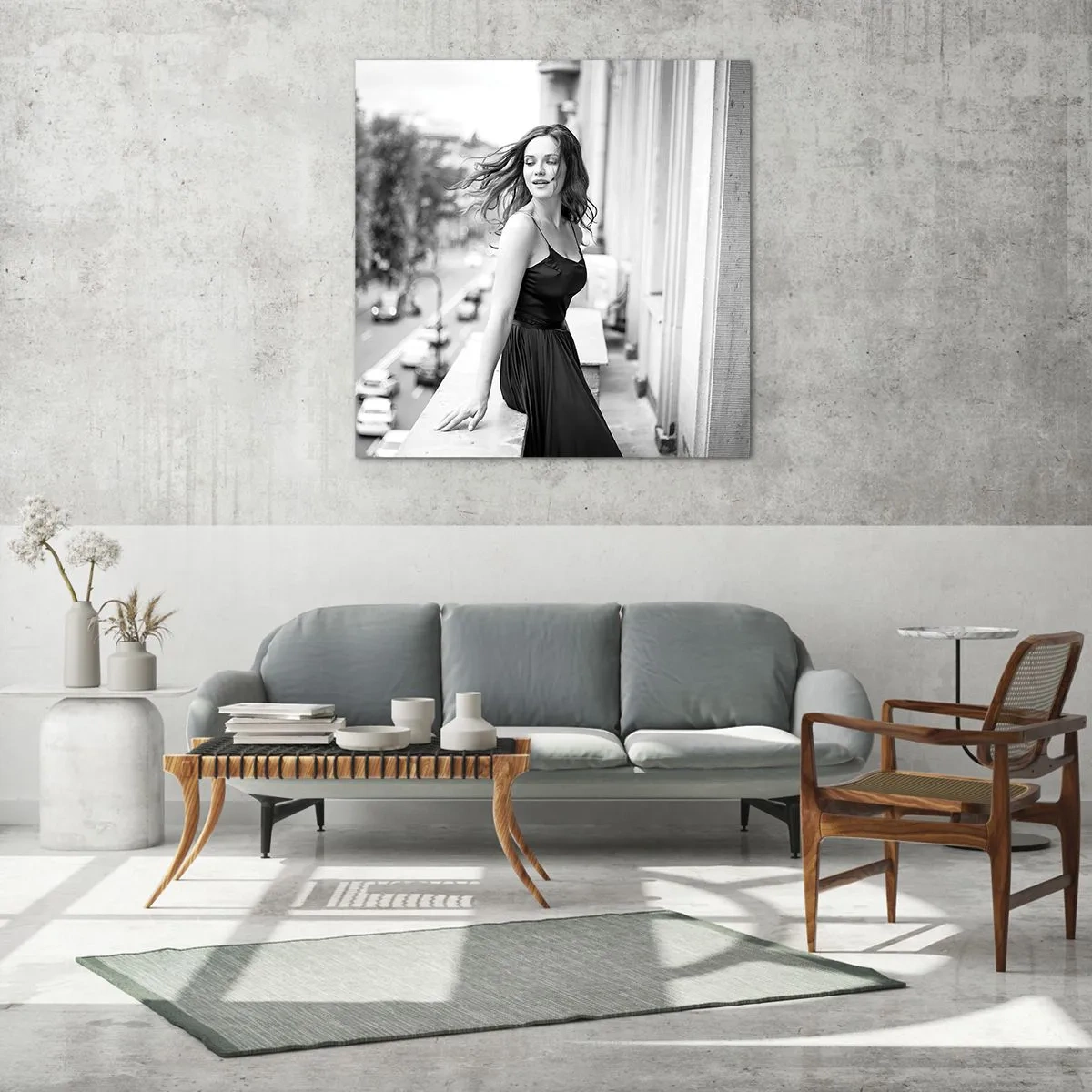 Cuadro sobre vidrio - Impresiones sobre Vidrio - Ciertamente, parisina - 60x60 cm