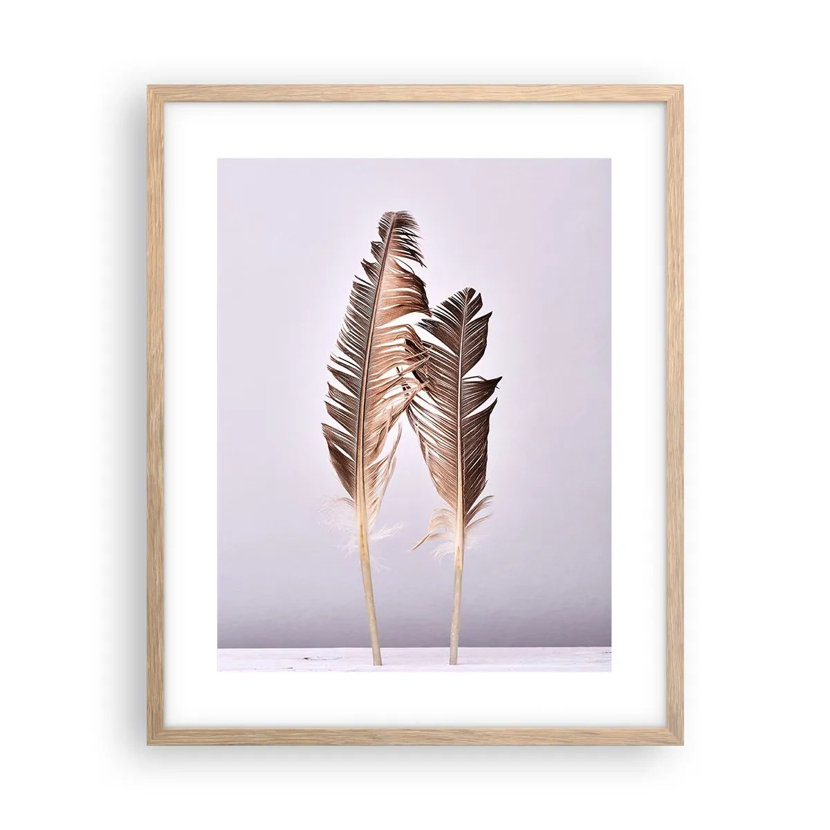 Póster en marco roble claro - Contra la nada - 40x50 cm