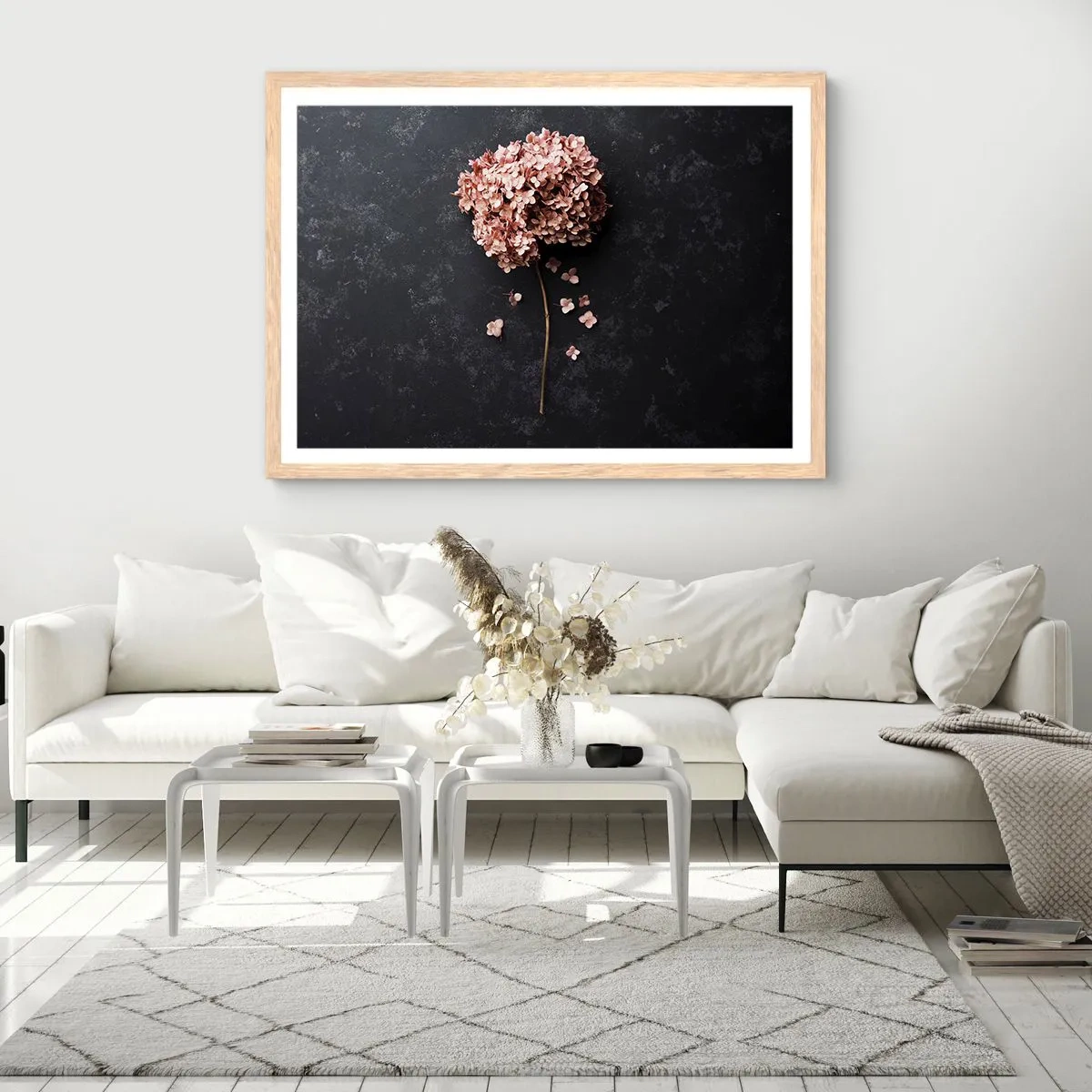 Póster en marco roble claro - Un signo verdaderamente romántico - 91x61 cm