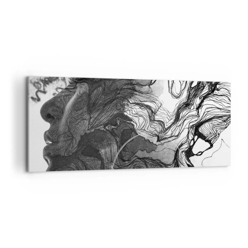 Cuadro sobre lienzo - Impresión de Imagen - Enredada en sueños - 100x40 cm