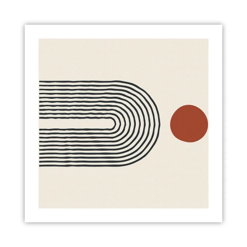 Póster - Magnetismo de formas y colores - 50x50 cm