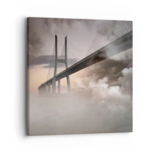 Cuadro sobre lienzo - Impresión de Imagen - Junto al río que no existe - 30x30 cm