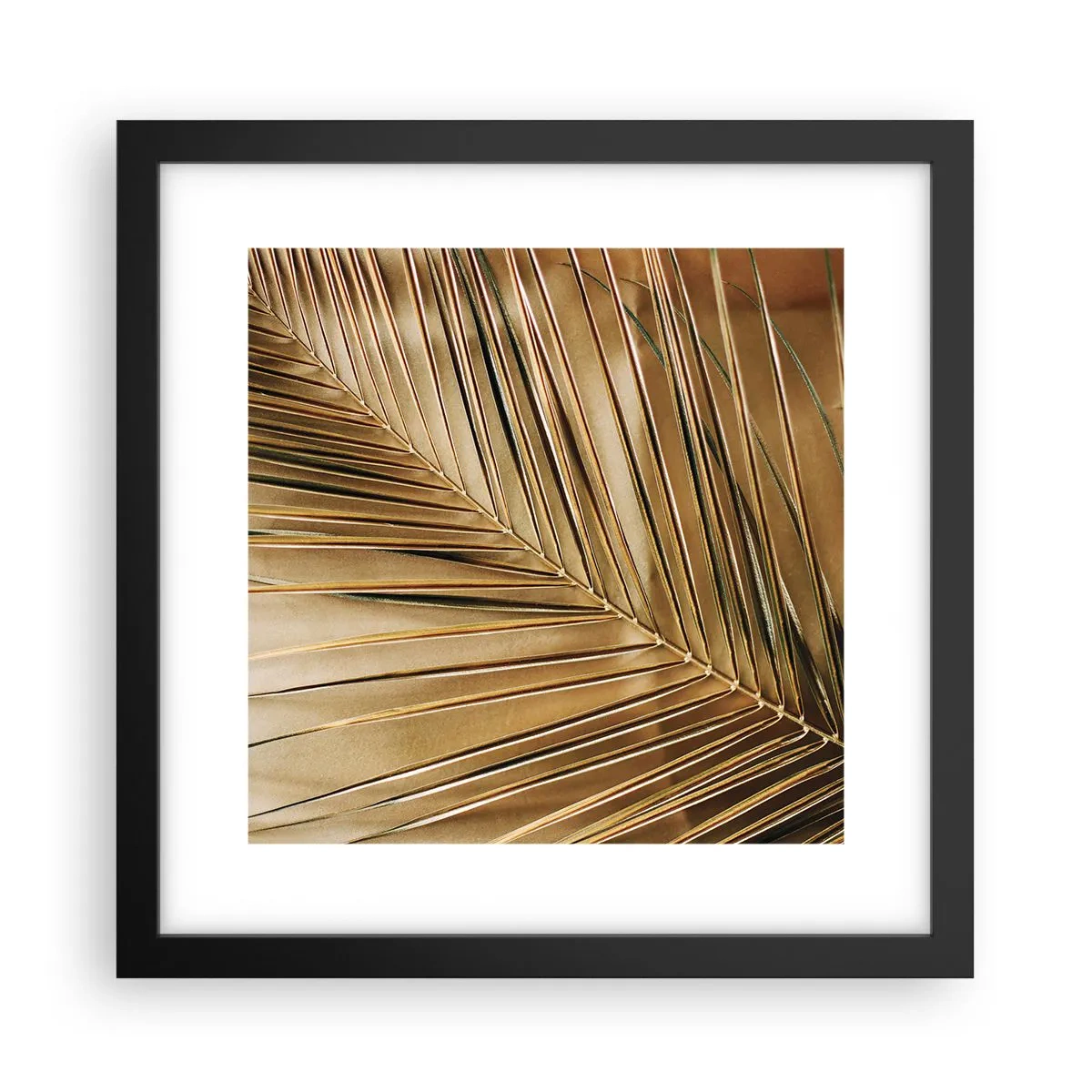 Póster en marco negro - Una columnata natural - 30x30 cm
