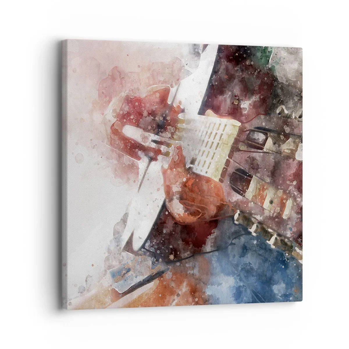 Cuadro sobre lienzo - Impresión de Imagen - ¿Y qué opinas? - 30x30 cm