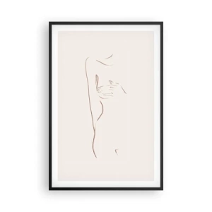 Póster en marco negro - La forma del deseo - 61x91 cm