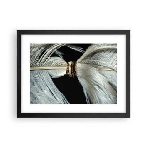 Póster en marco negro - ...y no te dejaré.... - 40x30 cm