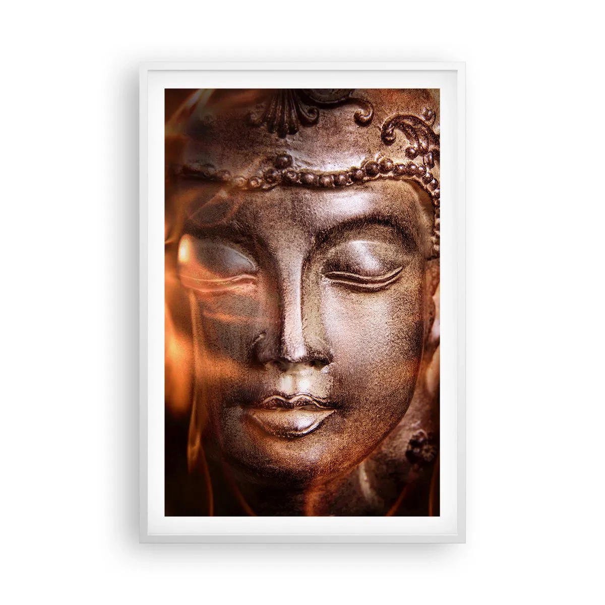 Póster en marco blanco - Solo existe el aquí y el ahora - 61x91 cm