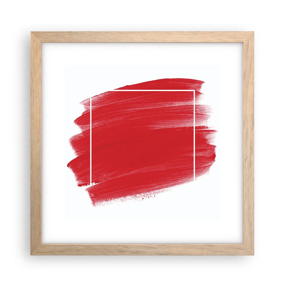 Póster en marco roble claro - Fuera del marco - 30x30 cm