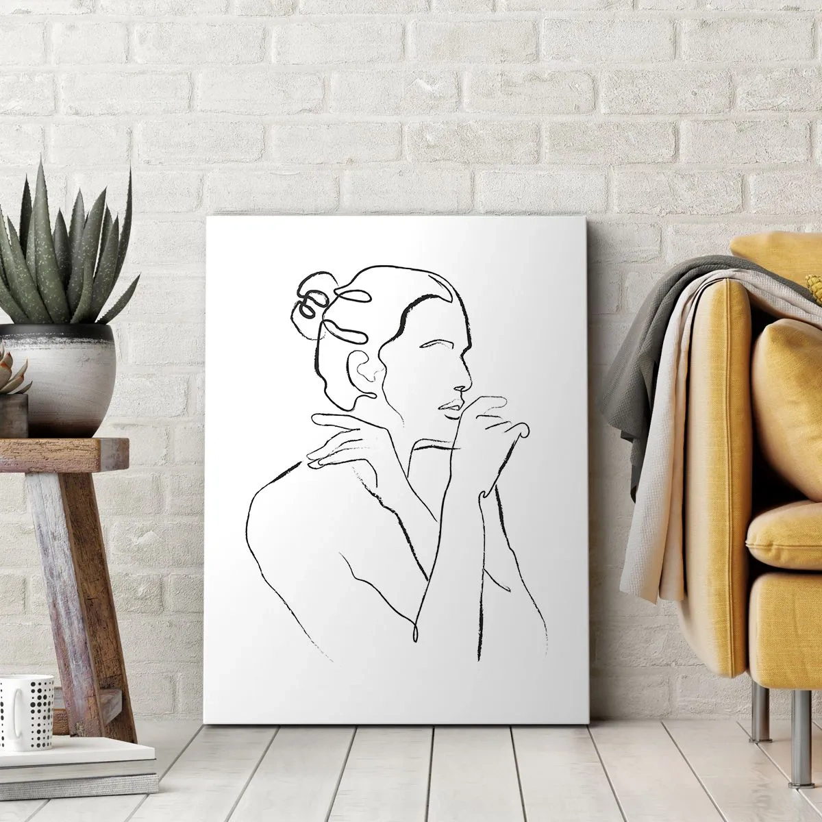 Cuadro sobre lienzo - Impresión de Imagen - Desnudo: un misterio sensual - 55x100 cm