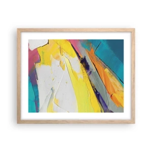 Póster en marco roble claro - Anatomía de la luz - 50x40 cm