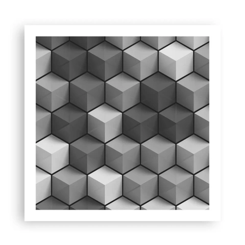 Póster - Rompecabezas cubista - 60x60 cm