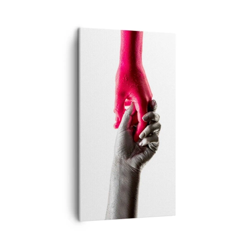 Cuadro sobre lienzo - Impresión de Imagen - Juntos, aunque diferentes - 45x80 cm