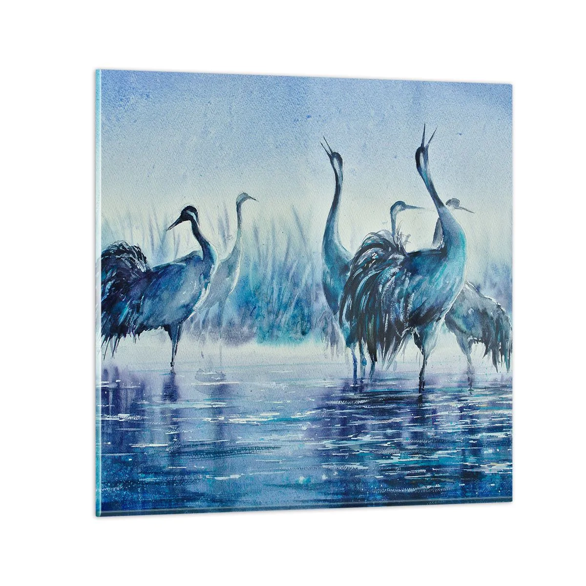 Cuadro sobre vidrio - Impresiones sobre Vidrio - Reunión matinal - 50x50 cm