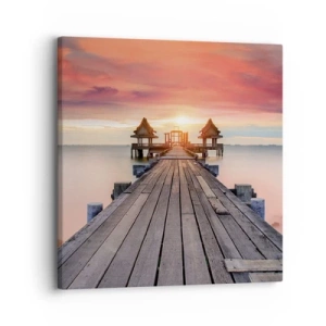 Cuadro sobre lienzo - Impresión de Imagen - De este a oeste - 30x30 cm